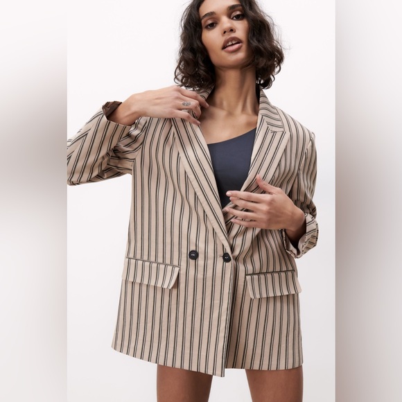 ZARA ~ OVERSIZED DOUBLE BREASTED JACKET ✨ Bloggers Favorite - Picture 5 of 10